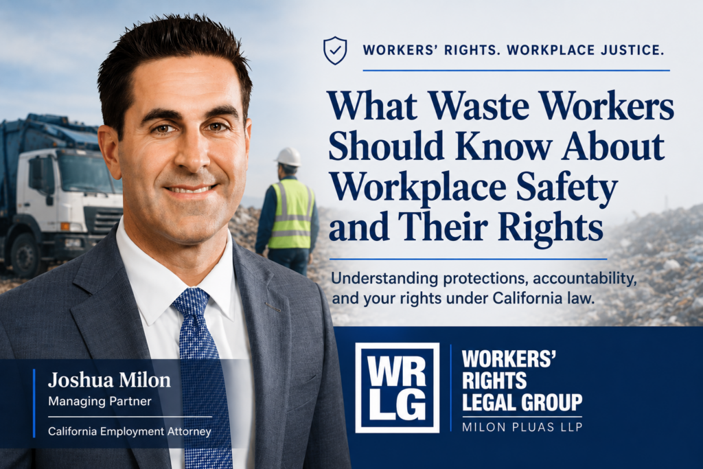 Joshua Milon of Workers' Rights Legal Group discusses workplace safety rights, landfill accountability, and worker protections in California